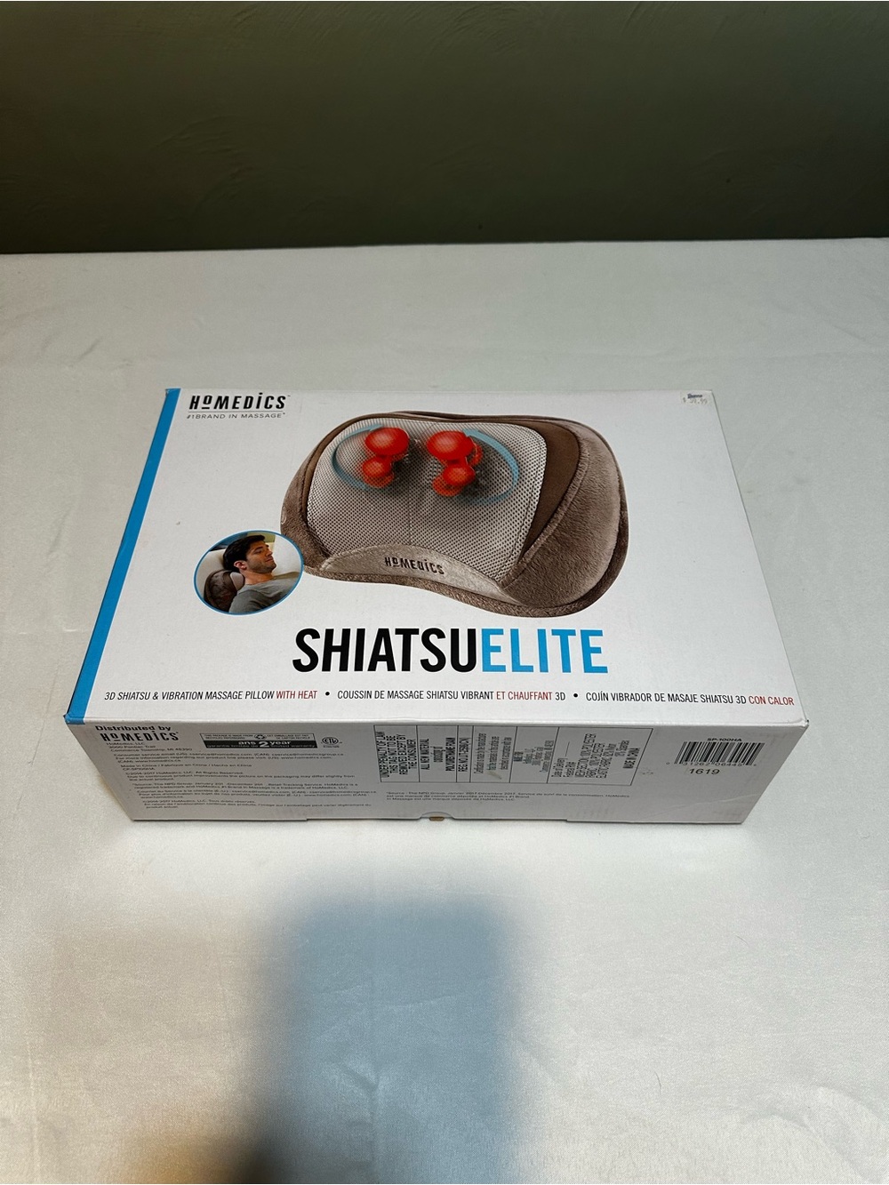 Homedics Shiatsu Elite Massage Pillow - Gray,